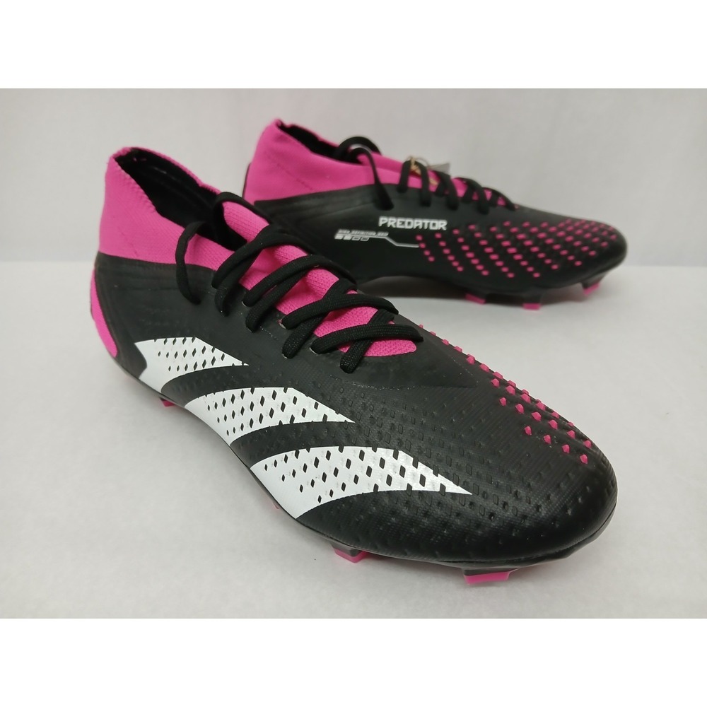 Adidas Women's Predator Accuracy.2 Soccer Cleats GW4586 Black Pink White Sz 7.5